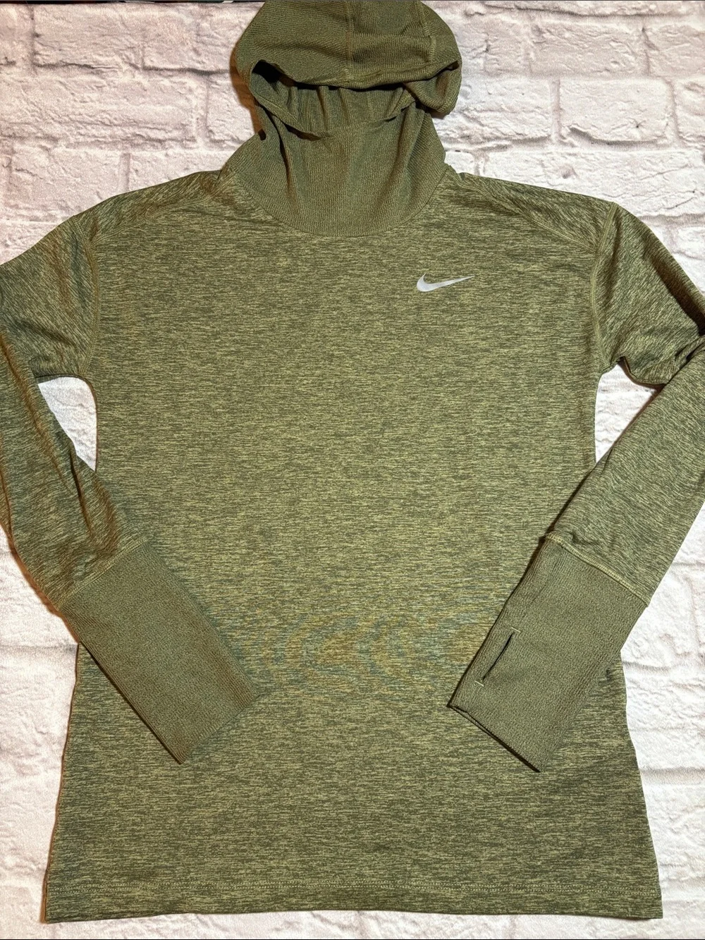 Nike Olive Green Women's Lightweight Hooded Top